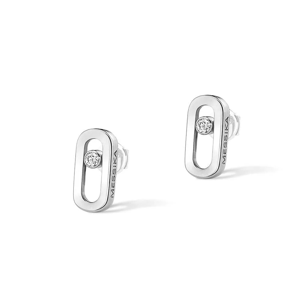 0.03ctw White Gold Diamond Stud Earrings