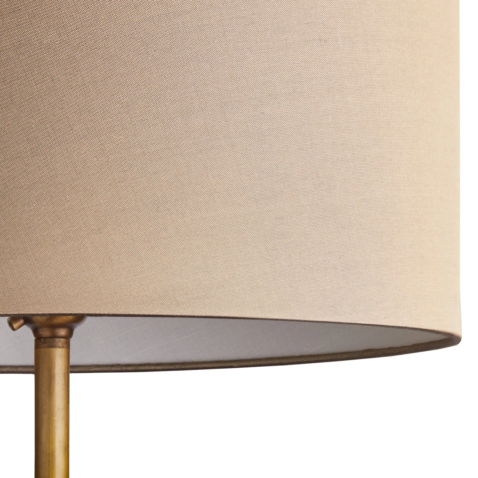 11cm drum lampshade in taupe dupion silk