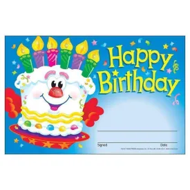 (12 Pk) Awards Happy Birthday Cake