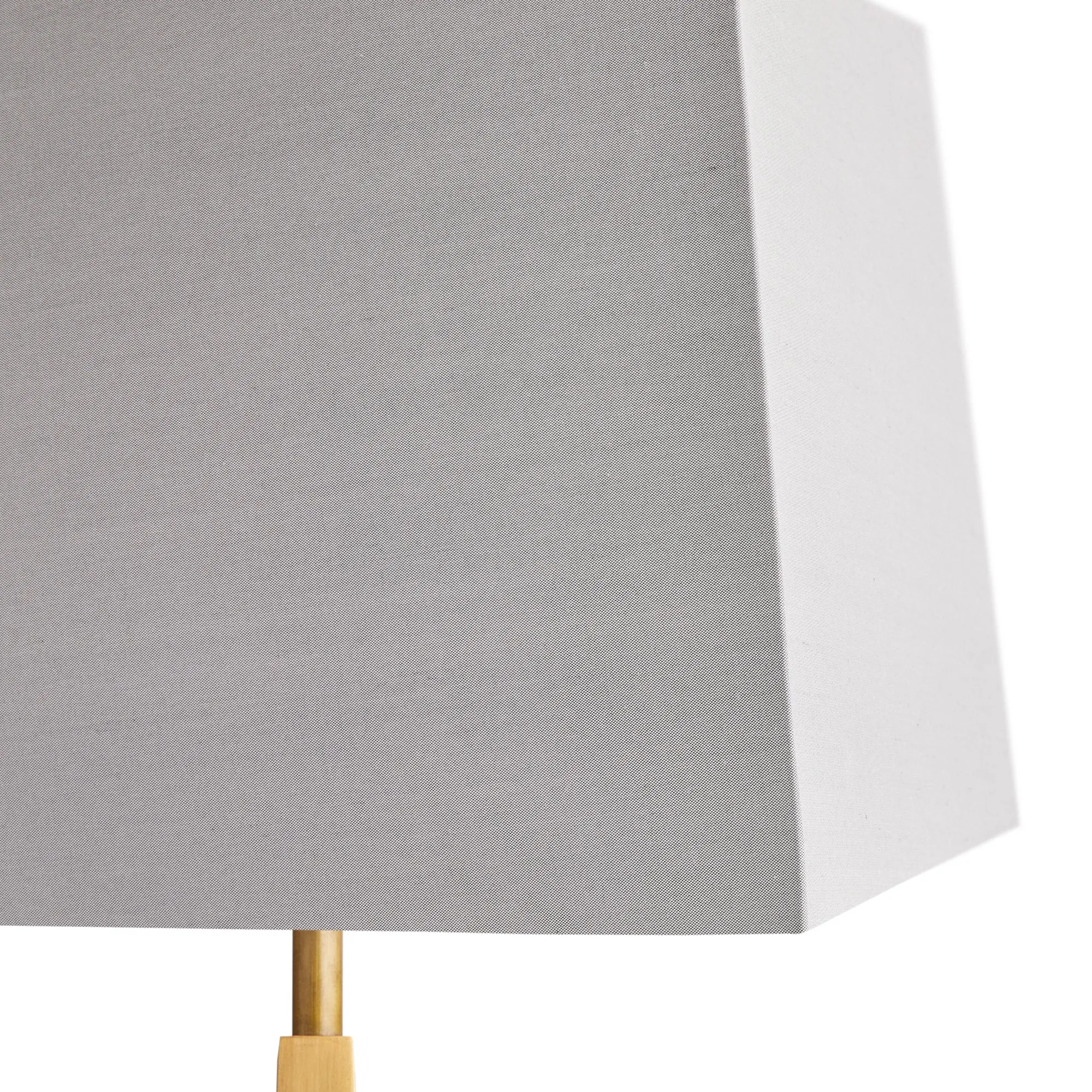 13cm tapered square lampshade in Pewter dupion silk