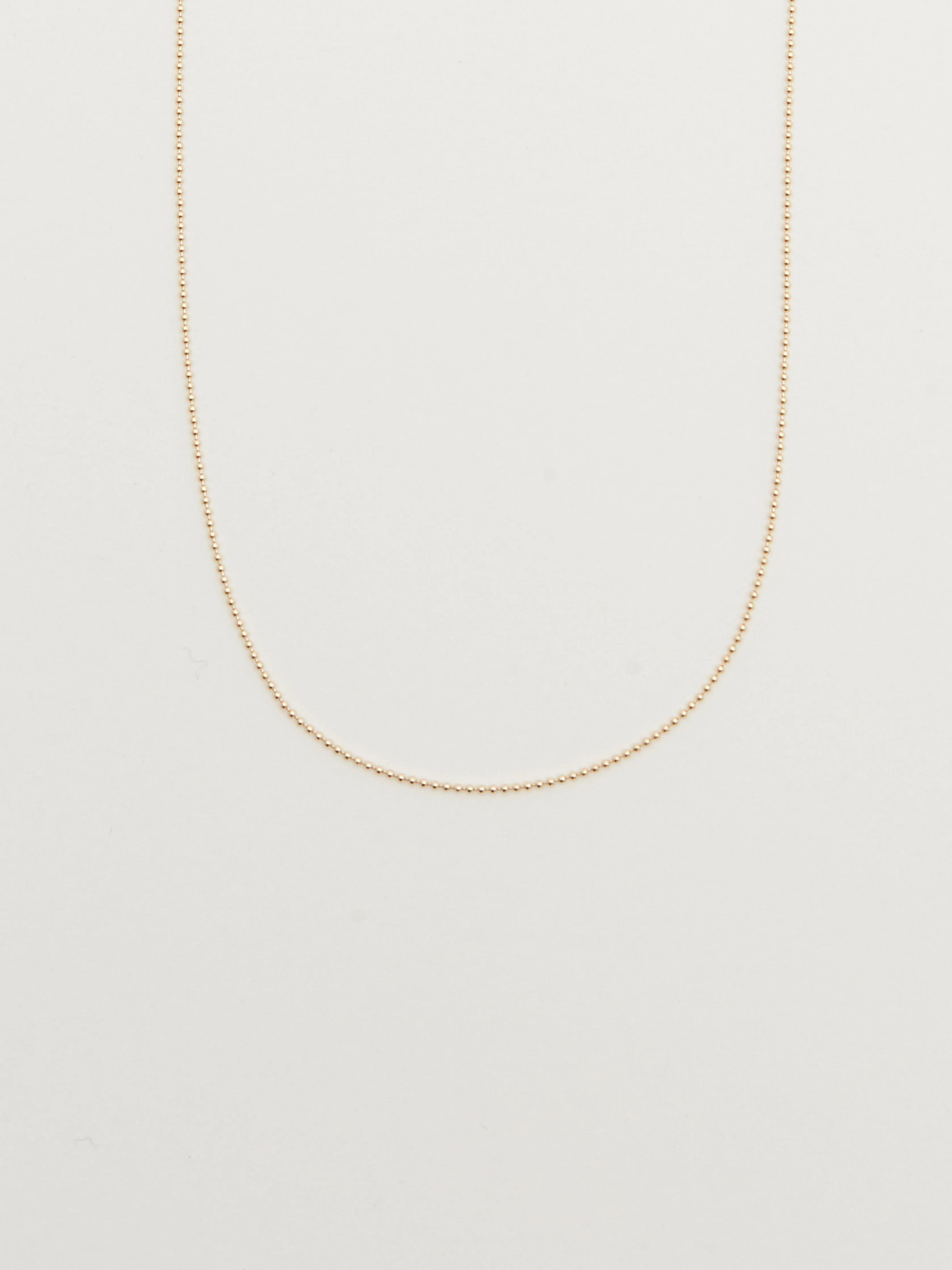 14K 16" Ball Necklace