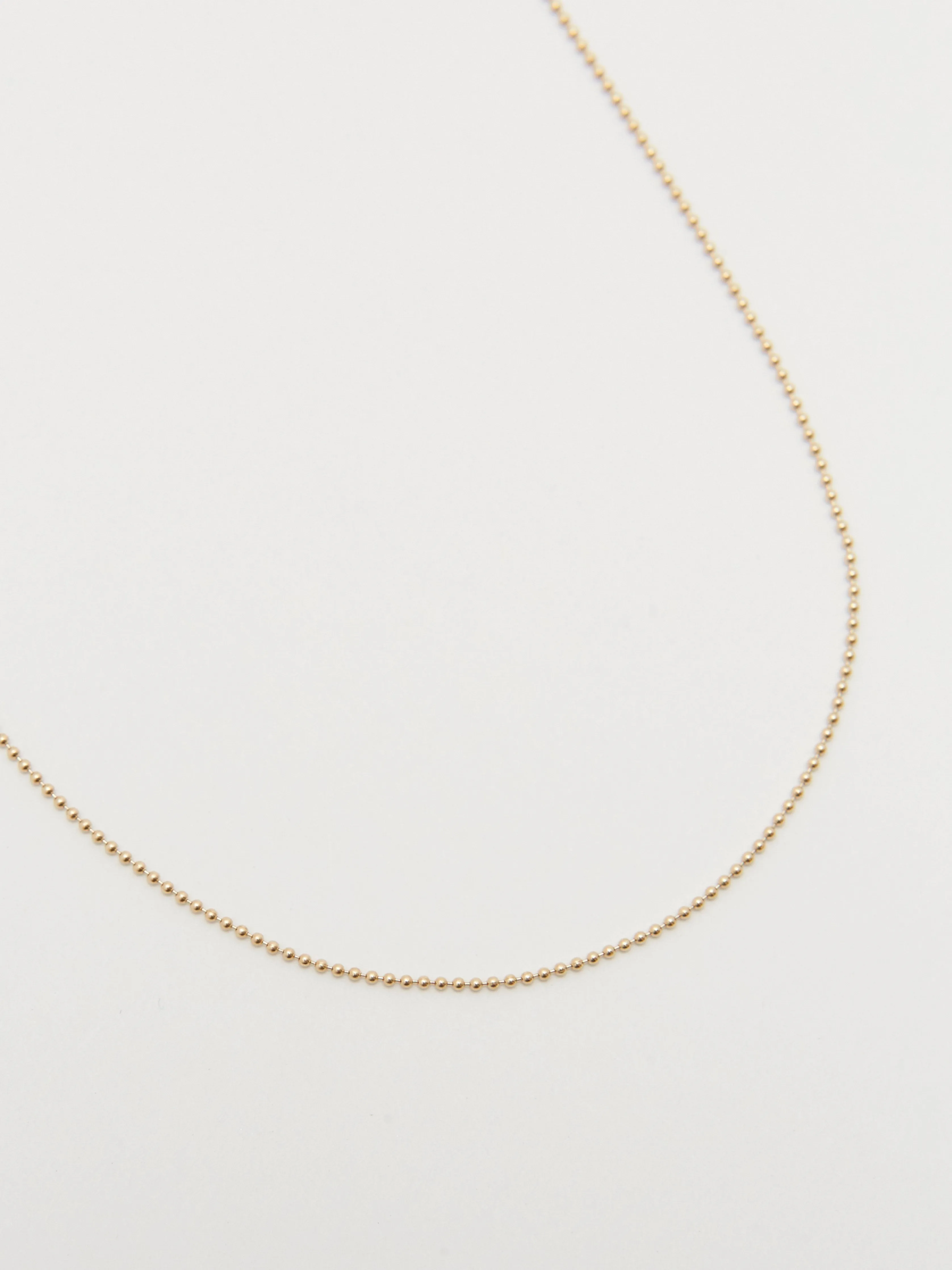 14K 16" Ball Necklace