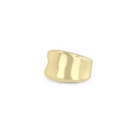 14k Chunky Concave Band Ring