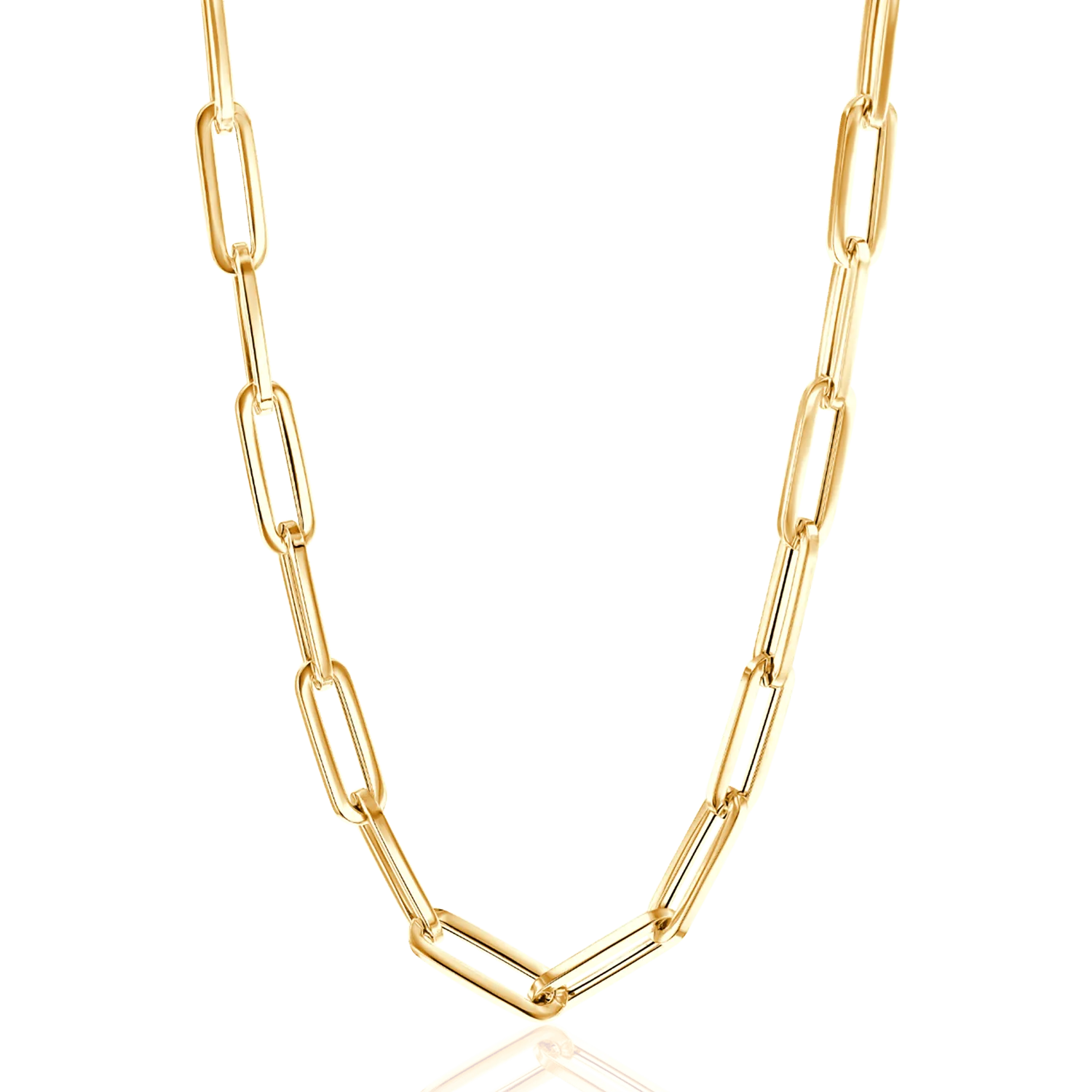 14K Grand Paper Clip Chain