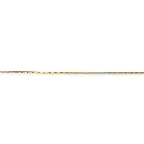 14KT GOLD 0.7MM BOX CHAIN NECKLACE - 4 LENGTHS & 2 COLORS