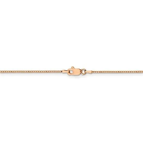 14KT GOLD 0.8MM BOX CHAIN NECKLACE - 4 LENGTHS