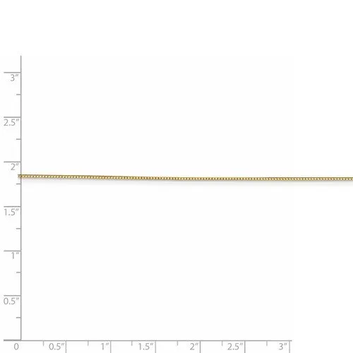 14KT GOLD 0.8MM BOX CHAIN NECKLACE - 4 LENGTHS