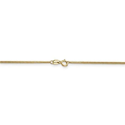 14KT GOLD 1.3MM CURB CHAIN NECKLACE - 4 LENGTHS