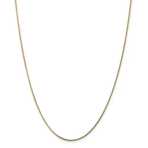 14KT GOLD 1.3MM CURB CHAIN NECKLACE - 4 LENGTHS