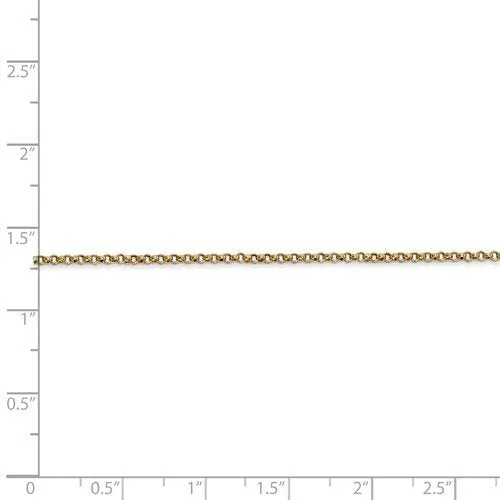 14KT GOLD 1.55MM ROLO CHAIN NECKLACE - 4 LENGTHS AVAILABLE