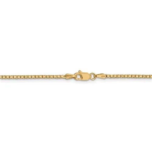 14KT GOLD 1.5MM BOX CHAIN NECKLACE - 4 LENGTH