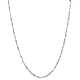 14KT Gold 3.2MM Round Open Link Cable Chain Necklace