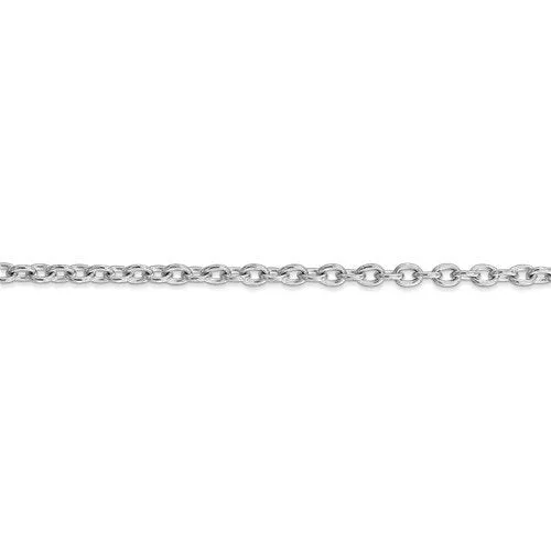 14KT Gold 3.2MM Round Open Link Cable Chain Necklace