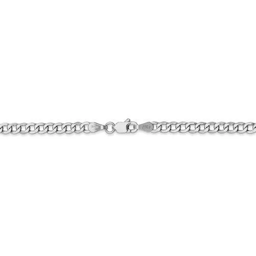 14KT Gold 3.35MM Semi Solid Curb Chain Necklace - 4 Lengths