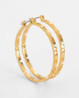 18K DRIPPS SOTT HOOP EARINGS