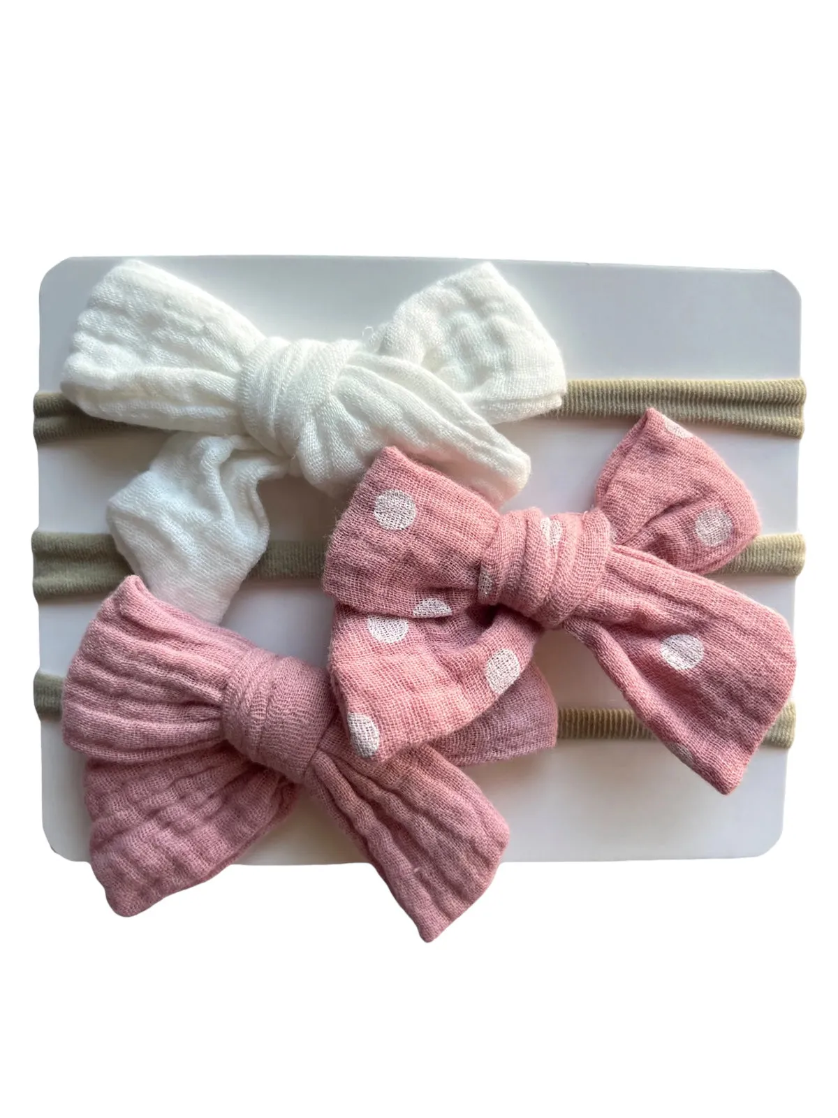 3-Pack Nylon Bows, Eloise