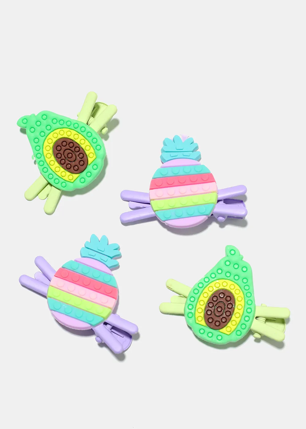 4 Piece Fruit Hair Clips