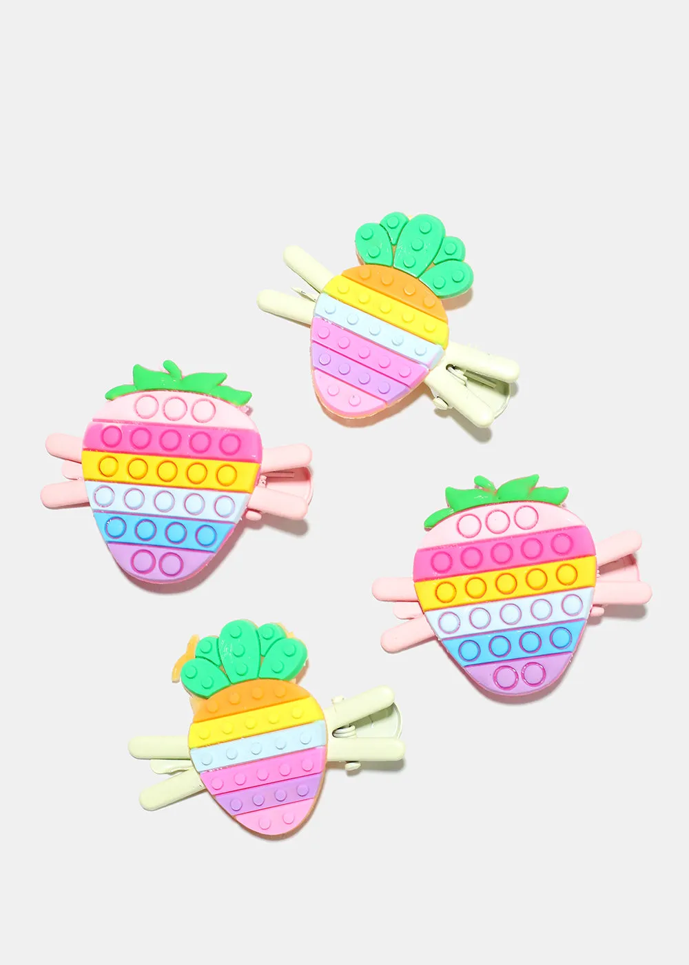 4 Piece Fruit Hair Clips