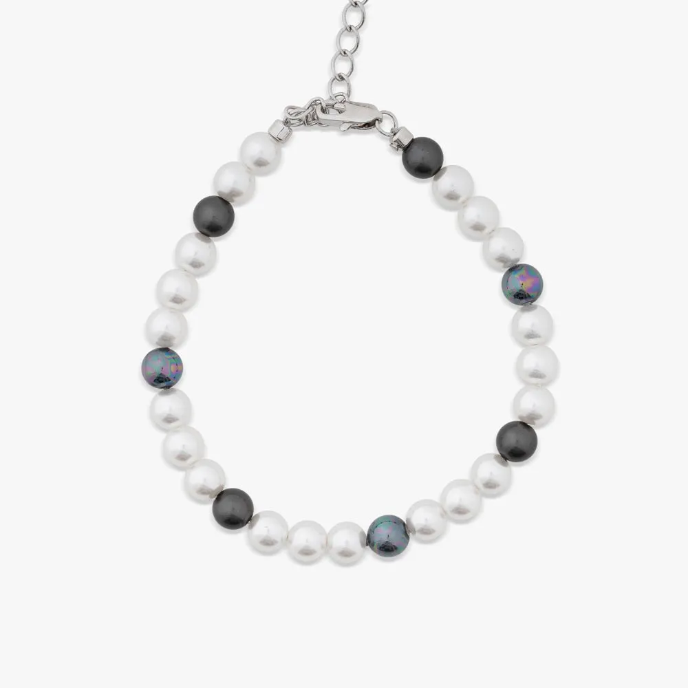 6MM Semi-Black Pearl Bracelet