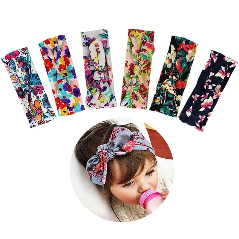 6pcs Baby Girl Multi-color Bow Headbands