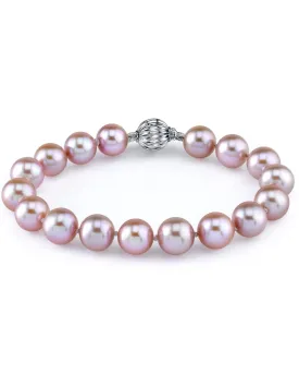 8.5-9.5mm Pink Freshwater Pearl Bracelet - AAAA Quality