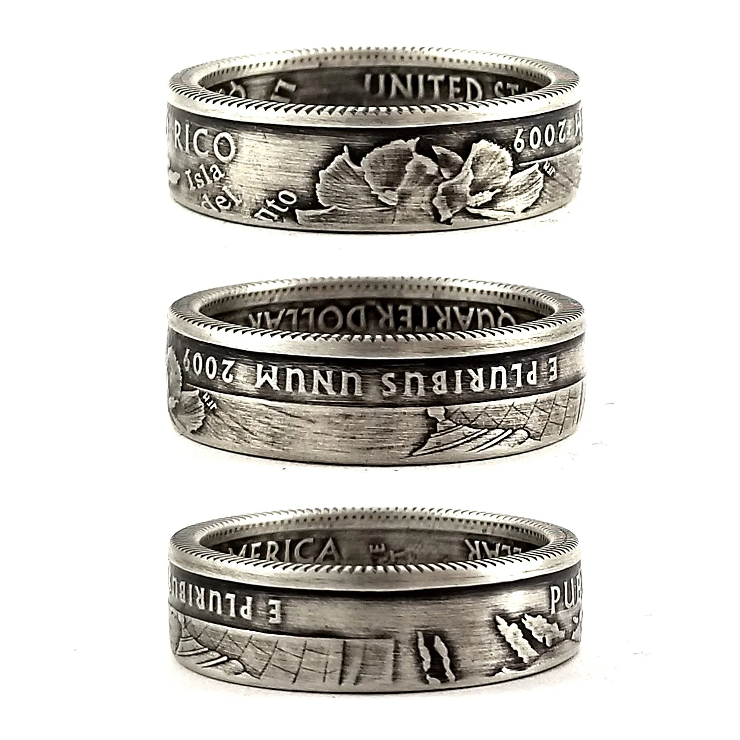 90% Silver Puerto Rico Quarter Ring