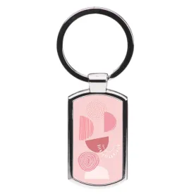 Abstract Geometric I Luxury Keyring