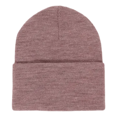 Acrylic Watch Hat 100% Acrylic Earthy Pink Heather