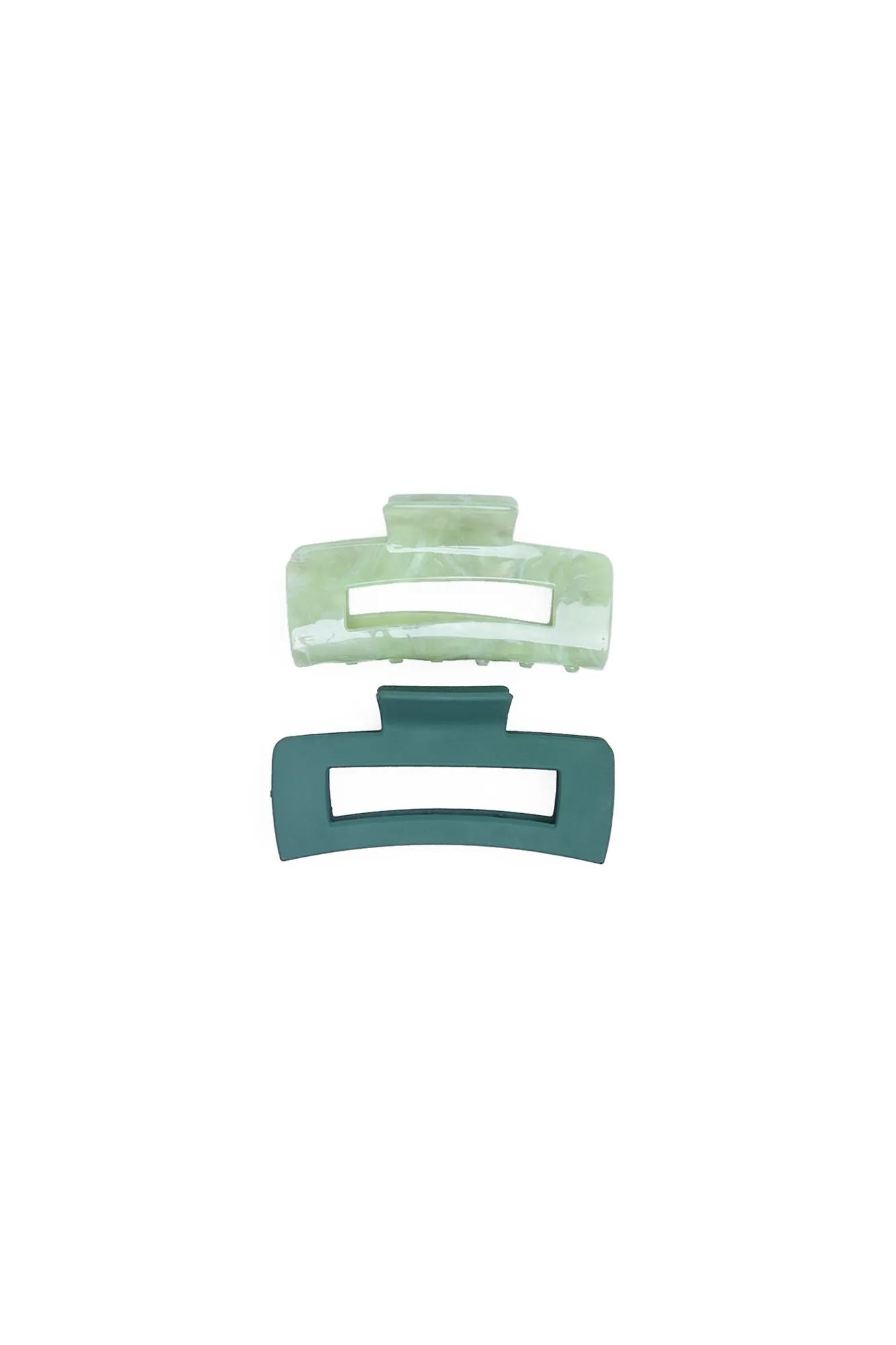 AERO Long Rectangle Claw Clips 2-Pack