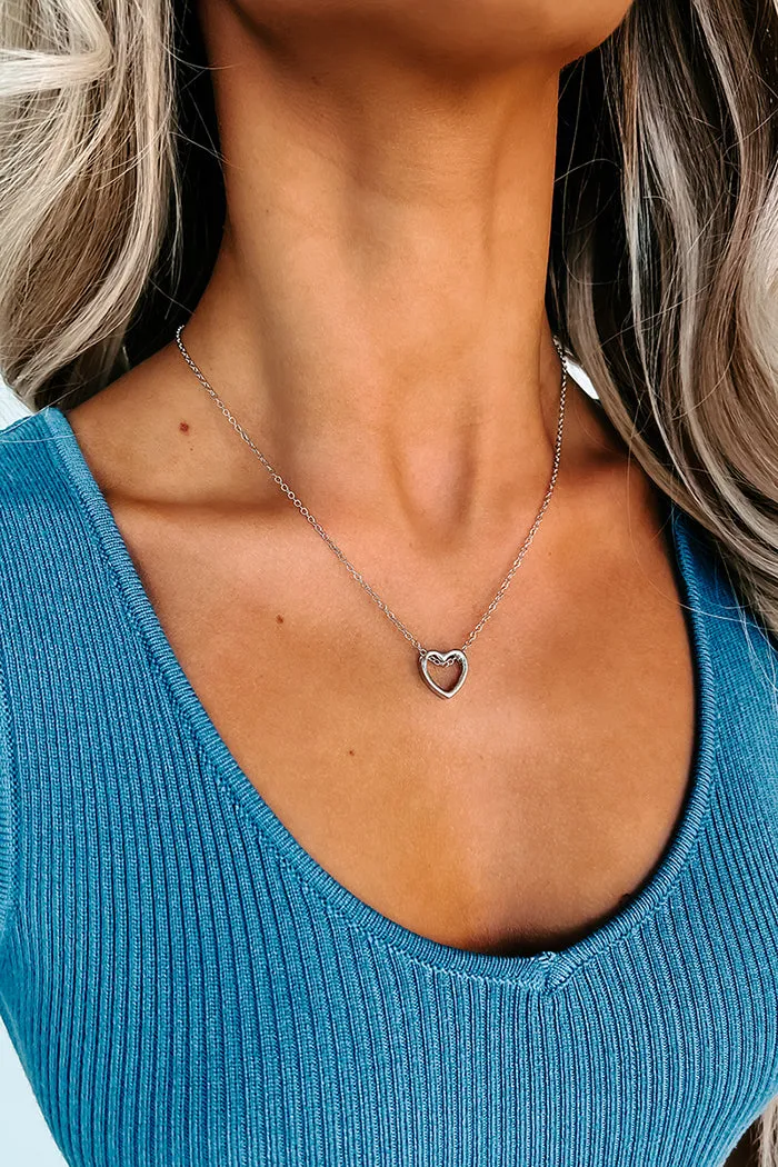 After My Own Heart Choker Necklace (Silver)