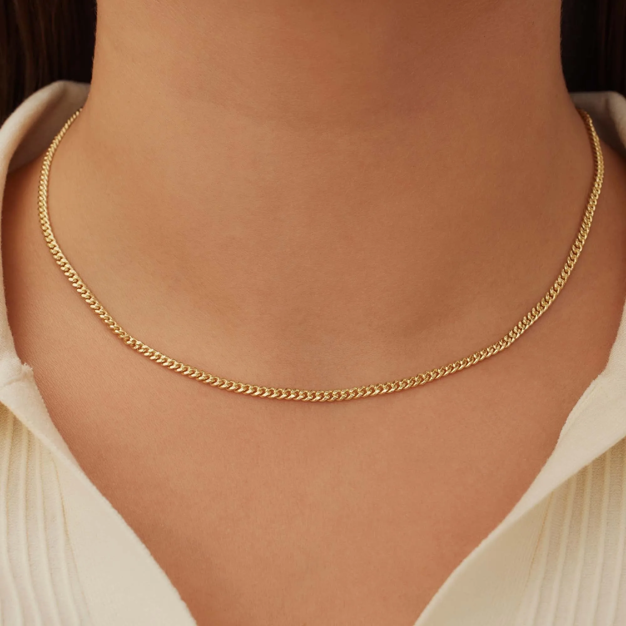 Aidee Julee 14 karat gold link necklace