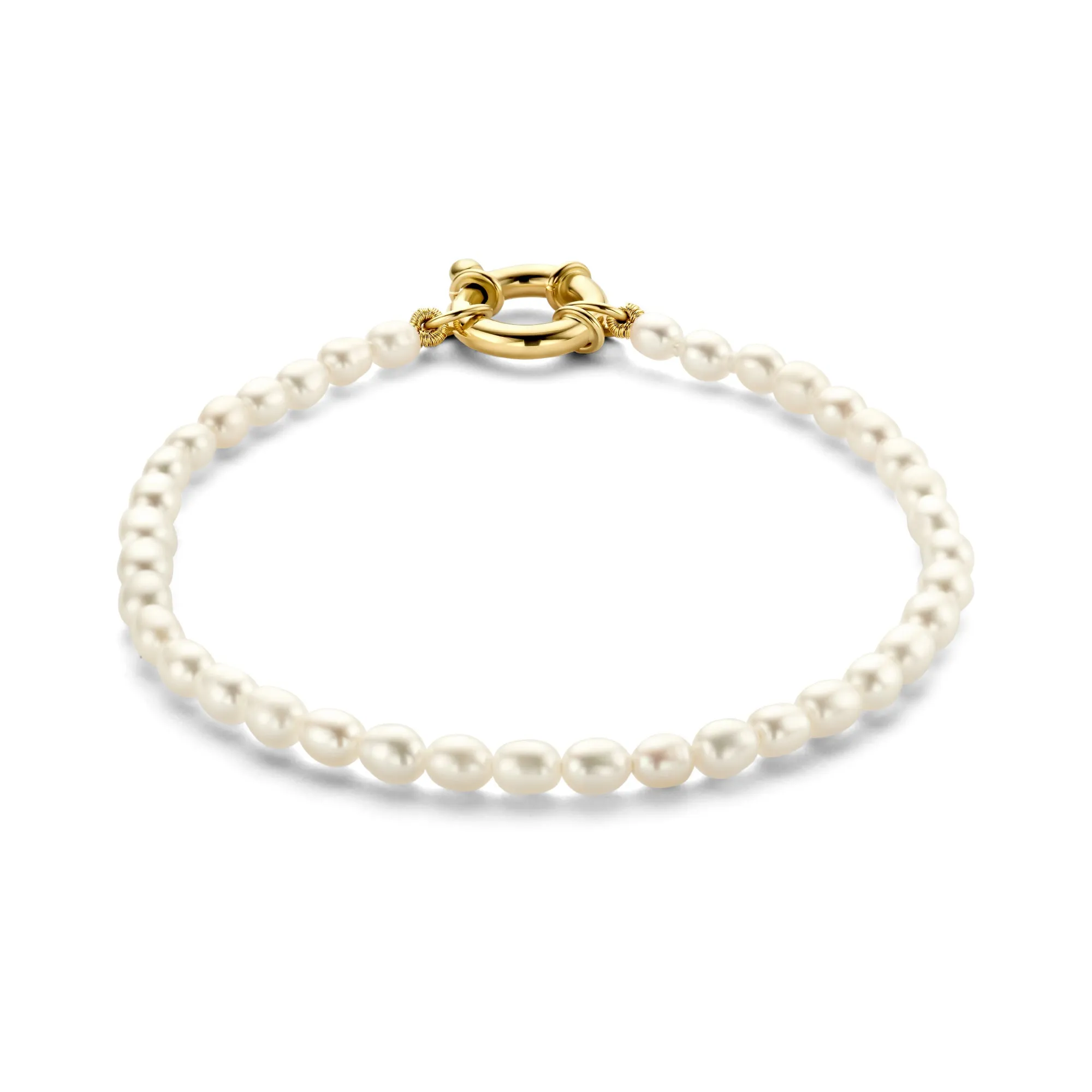 Aidee Marissa 14 karat gold bracelet with freshwater pearls