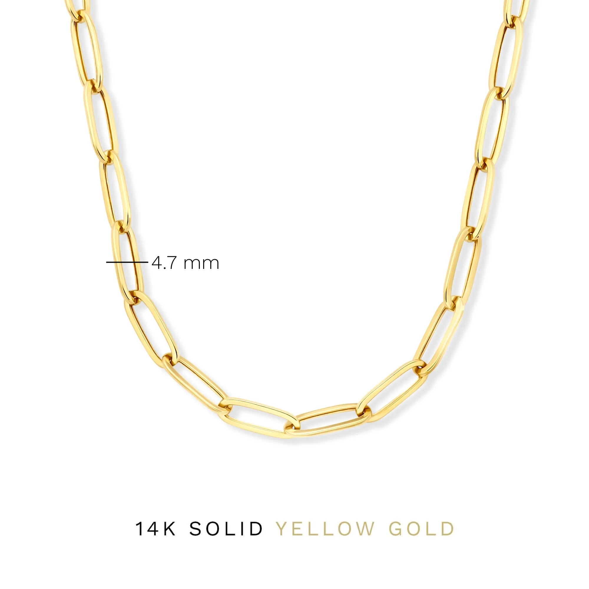 Aidee Odile 14 karat gold link necklace