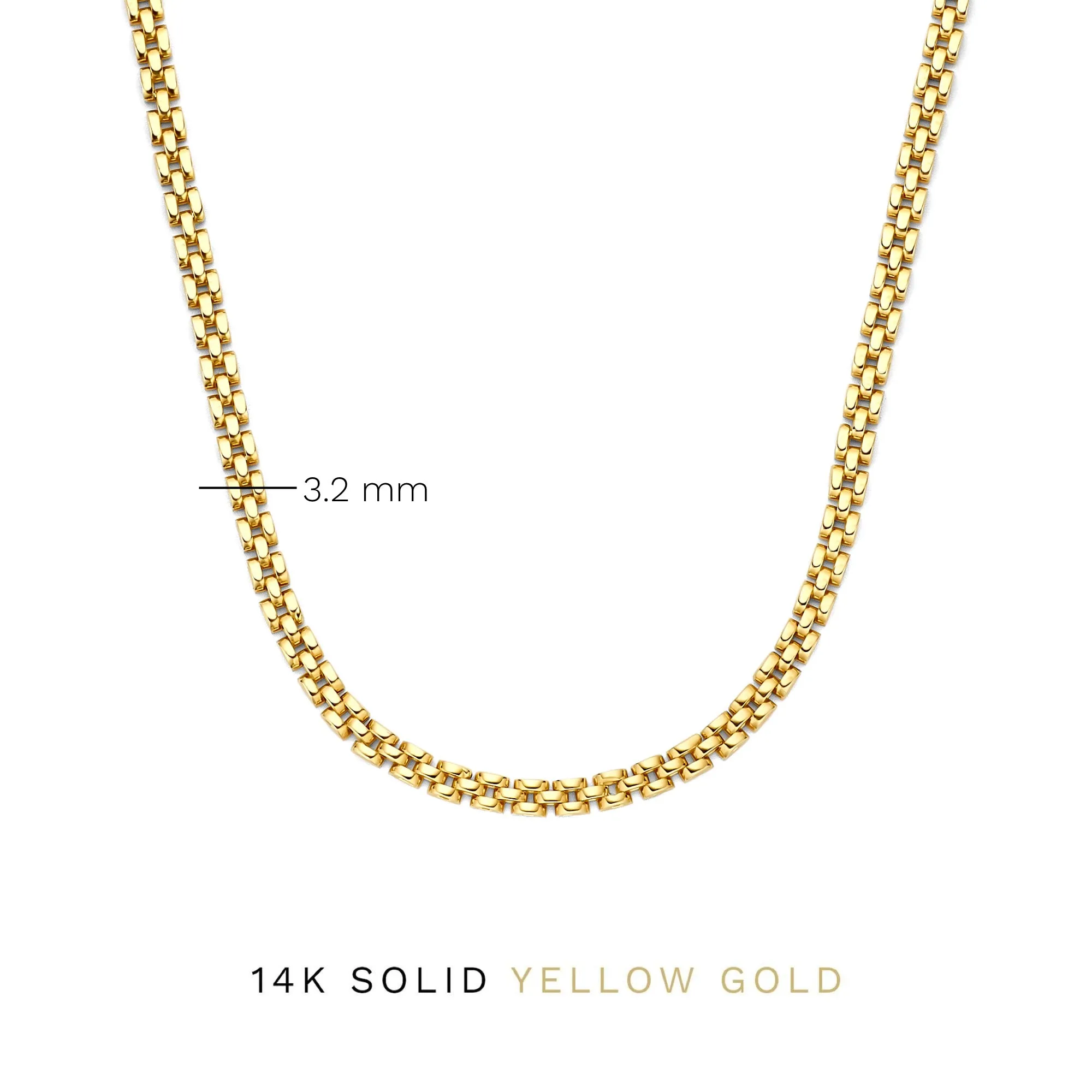 Aidee Rosine 14 karat gold link necklace