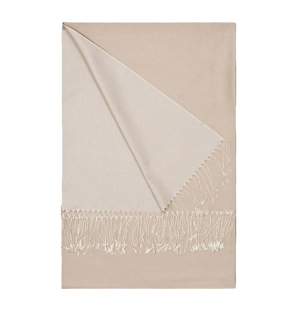 Aker Double-Sided Silk Hijab Shawl #330 - Beige