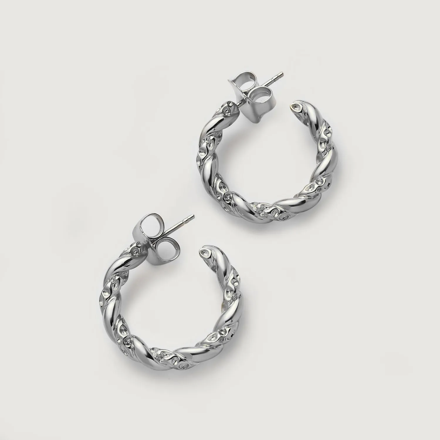 Allegro Twist Hoop Earrings