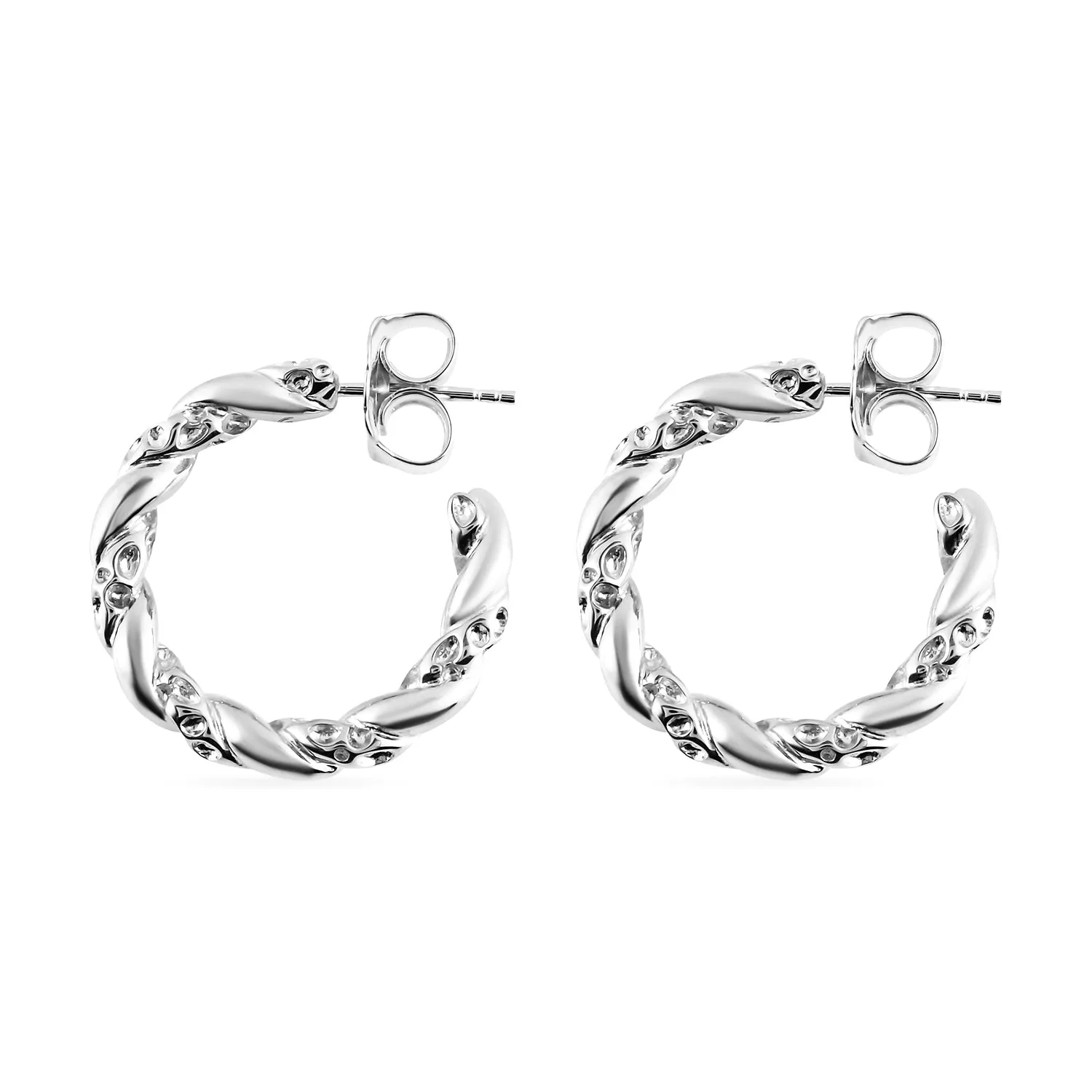 Allegro Twist Hoop Earrings