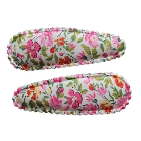 Almond Scallop Clips - Liberty Hannah Rose B - Floras