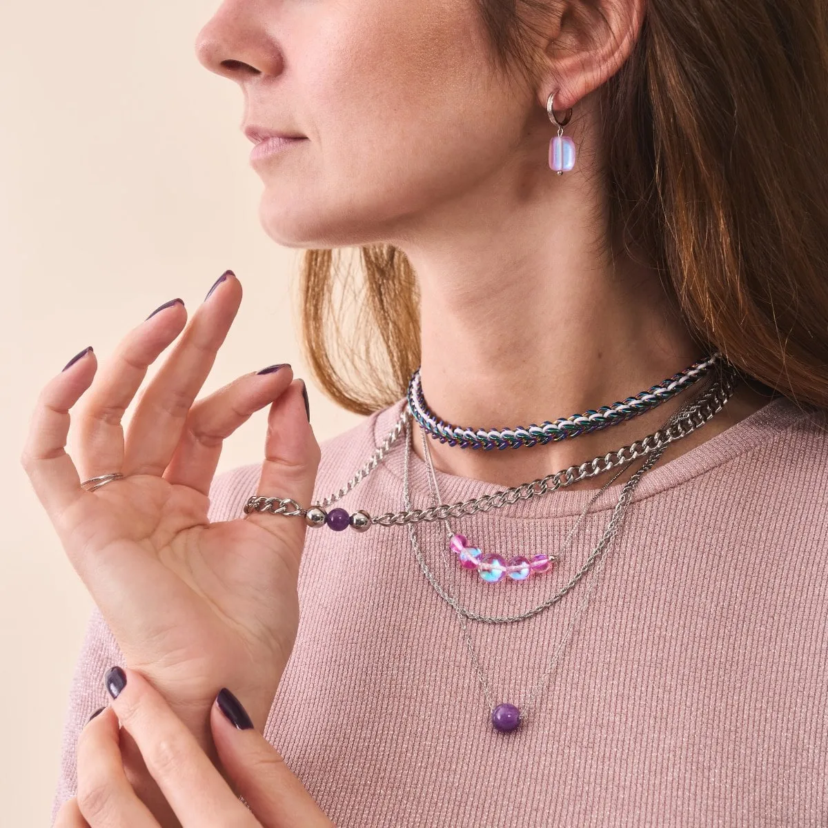 Amethyst x Silver | Gemstone Chain Necklace