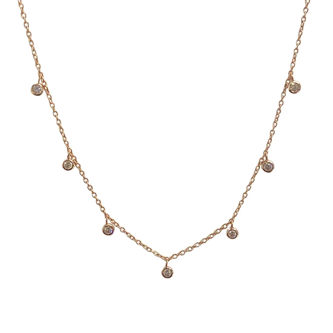 Amy Dainty Bezel Clear Choker