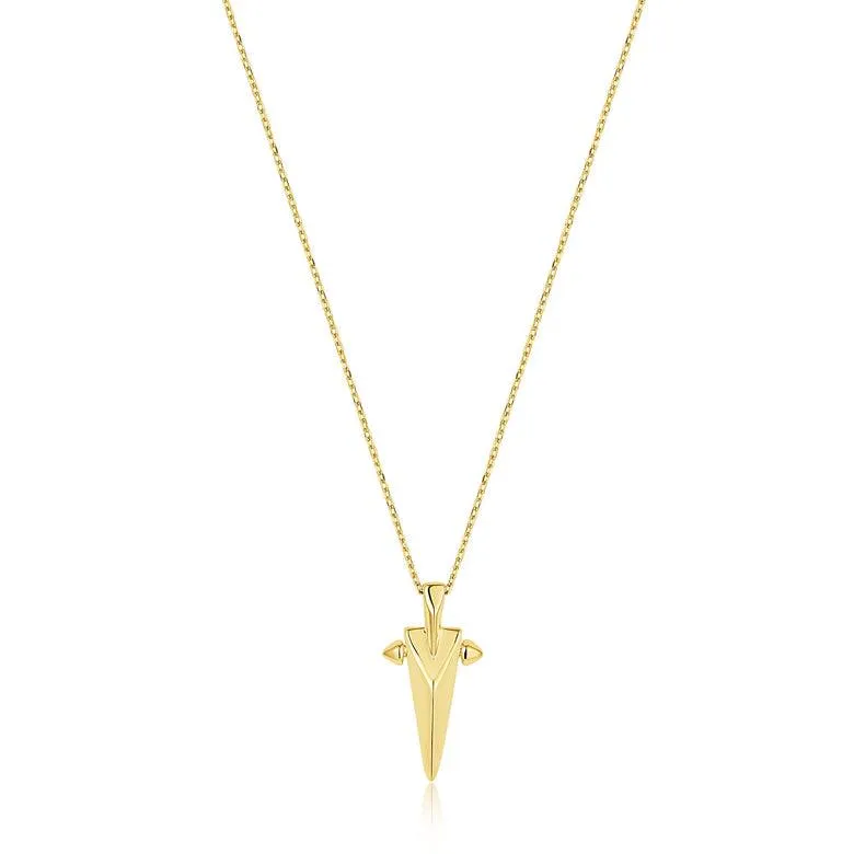 Ania Haie Gold Geometric Point Pendant Necklace