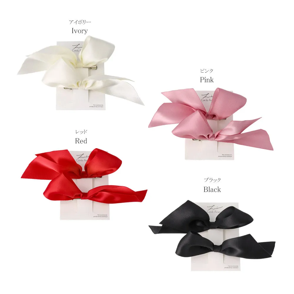 Asymmetrical Bow Pinch Clip Set