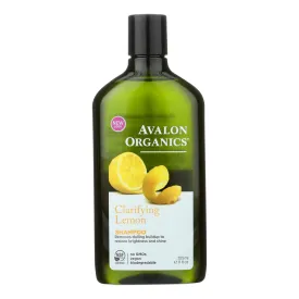 Avalon Organics Clarifying Lemon Shampoo with Shea Butter for Pure & Revived Hair (11 Fl Oz)