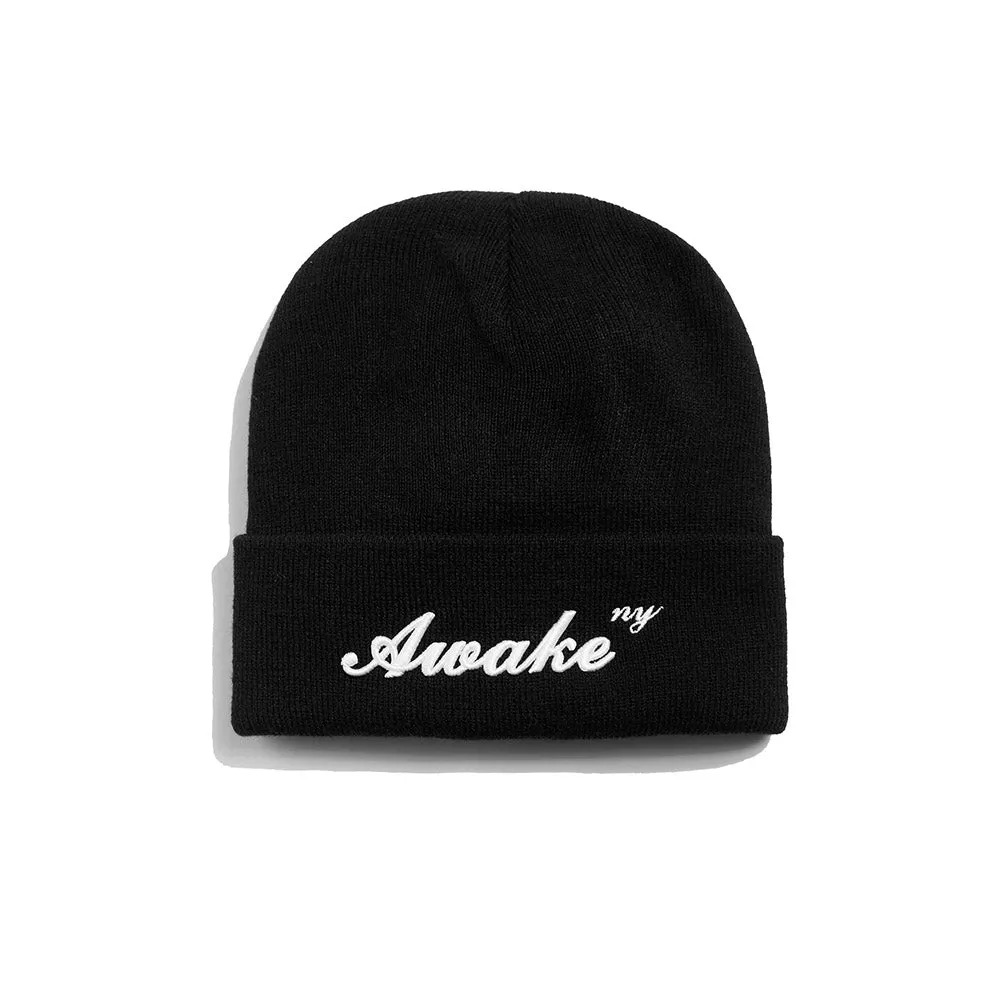 Awake NY Script Logo Beanie