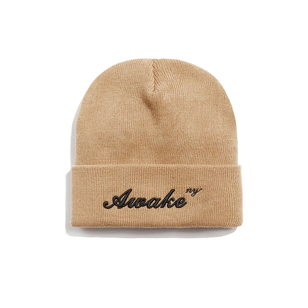 Awake NY Script Logo Beanie