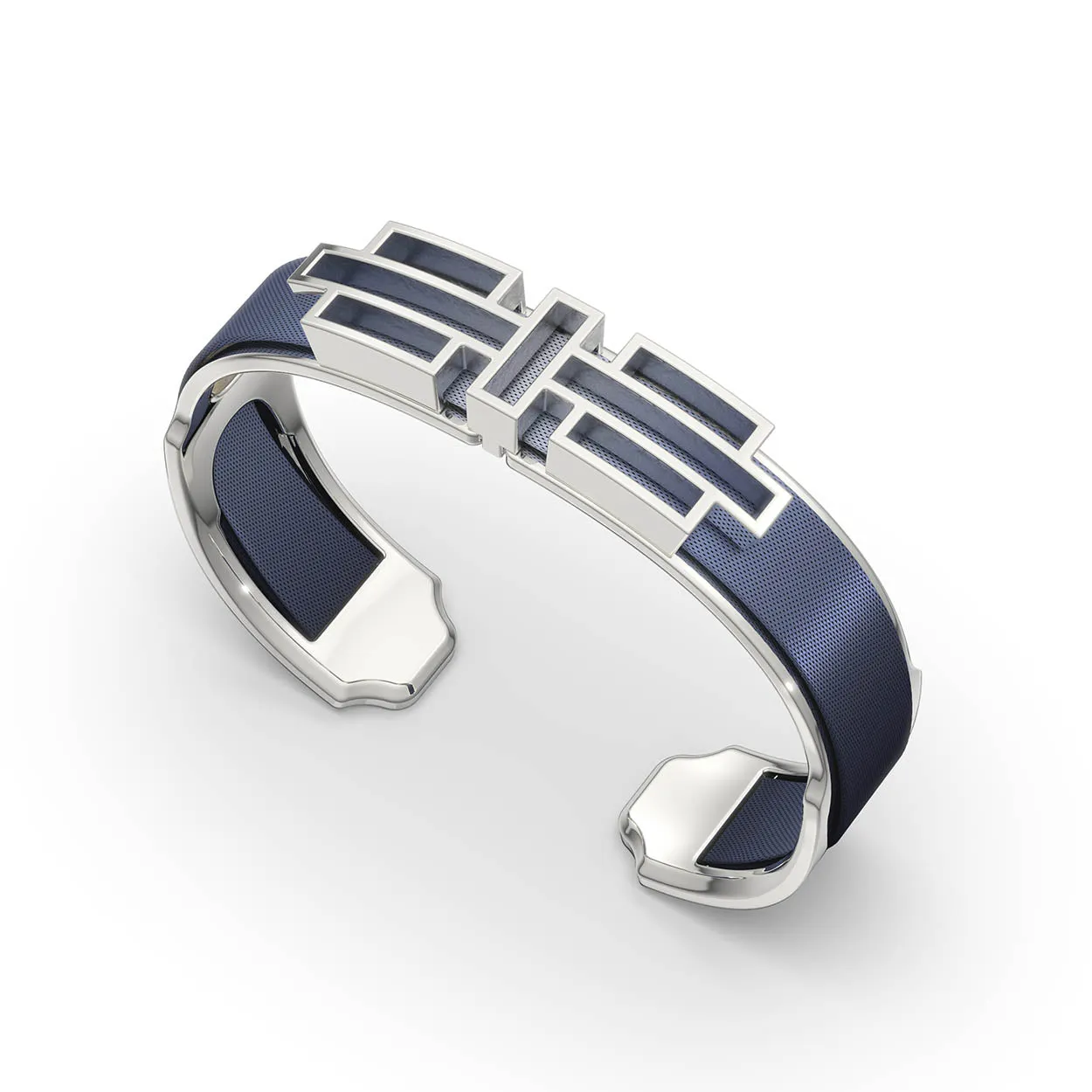 Ban Zu Silk Cuff - Navy Glow