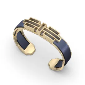 Ban Zu Silk Cuff - Navy Glow