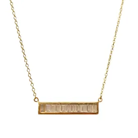 Barbara Baguettes Bar Necklace