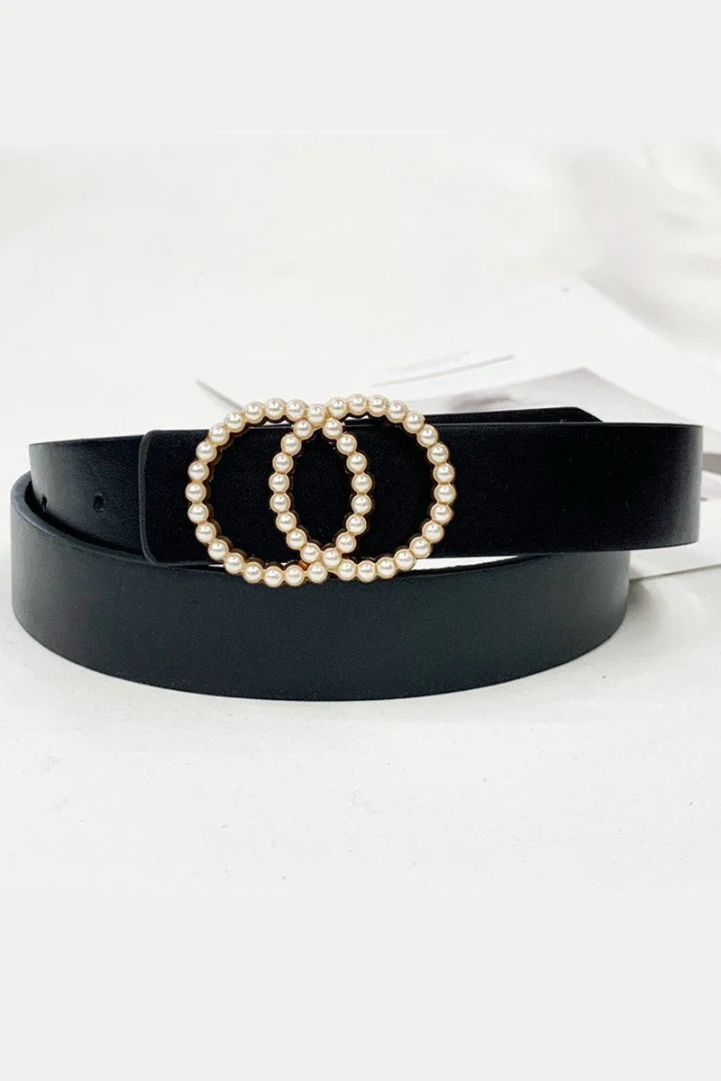 BEADED DOUBLE RING STYLISH FASHION BELT