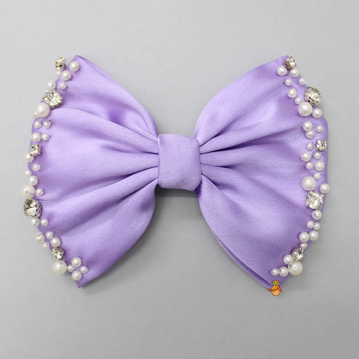 Beautiful Lavender Satin Hair Clip